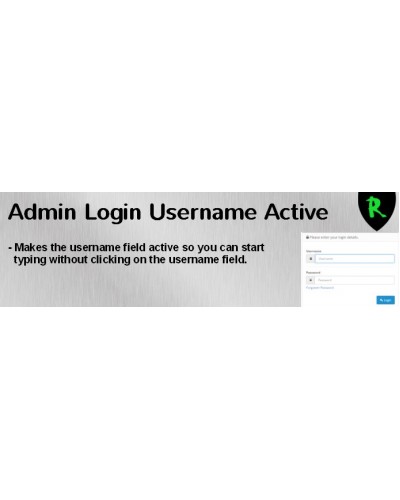 Admin Login Username Active